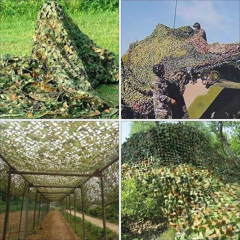 Double-Layer Camouflage Netting | Tactical Outdoor Sunshade & Privacy Cover