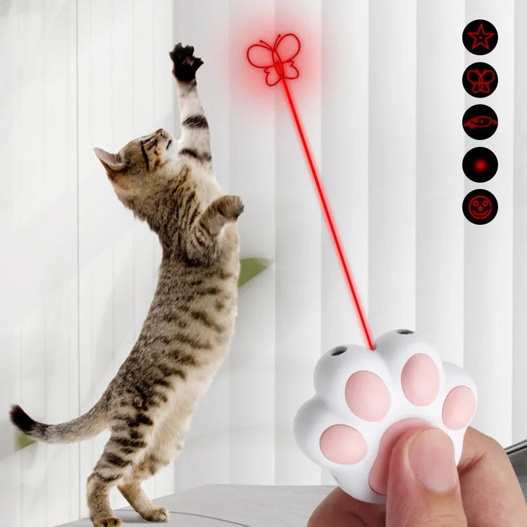 Laser Transform Pattern Pet LED Cute Laser Cat Rechargeable Toy Training