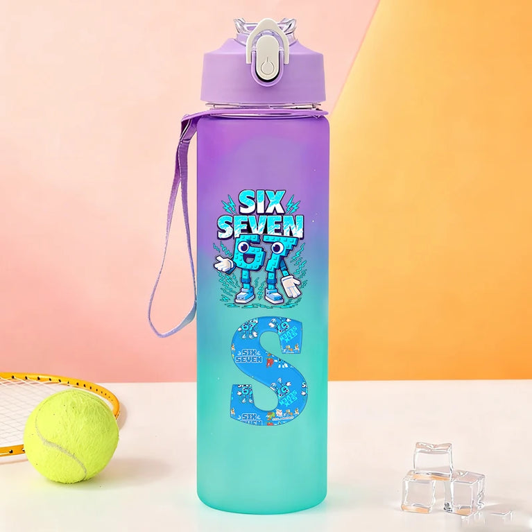 750ML Frosted Sports Waterbottle Anime Gaming Outdoor Gym Bottle