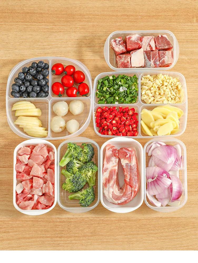 Refrigerator Food Storage Containers Sealed Box Kitchen Freezer Seal Bin Vegetable Fruit Meat Fresh Box Organizer