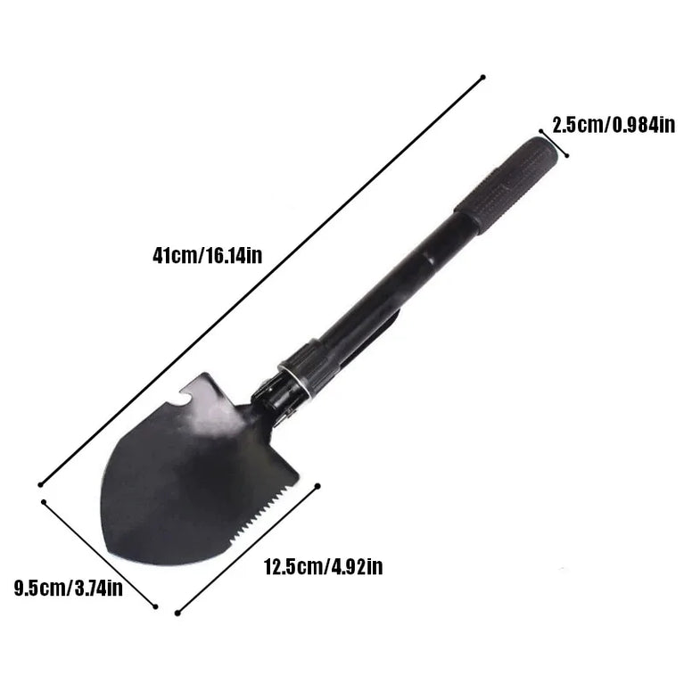 Multifunctional Folding Shovel for Camping Garden and Outdoor Use