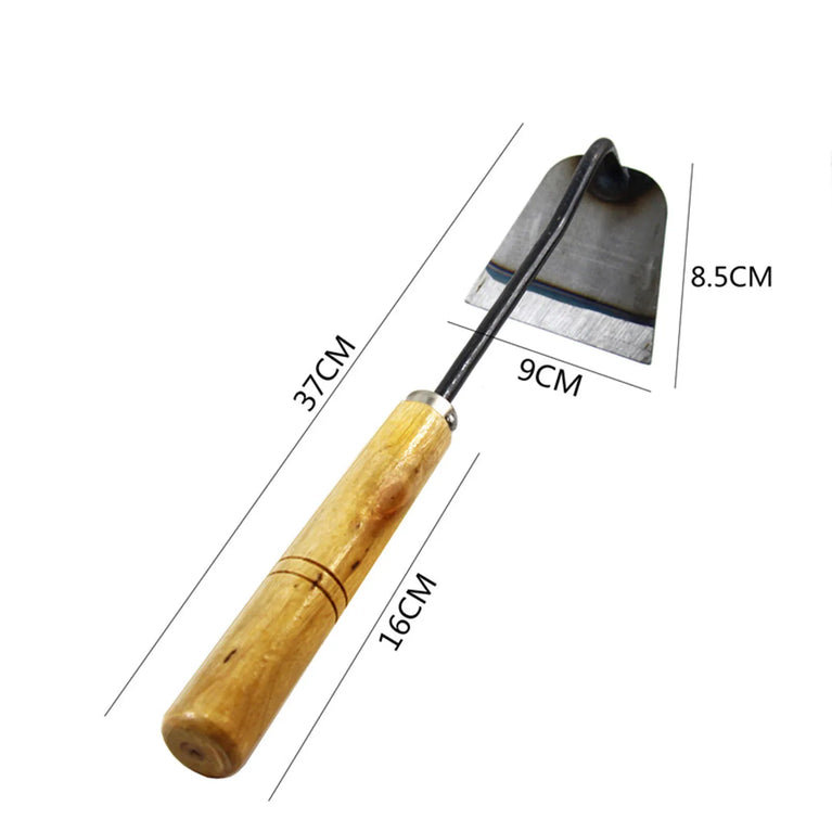 Dual-Purpose Hardened Weeding Hoe | Carbon Steel Gardening Hook