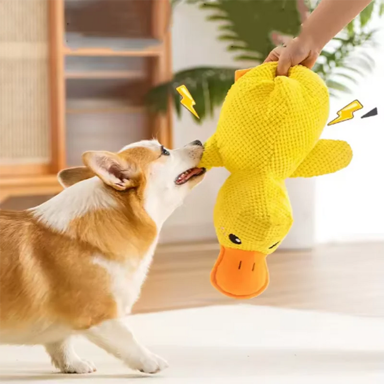 Duck Dog Toy Plush Chew Resistant Durable Dog Toy Quacking Sound