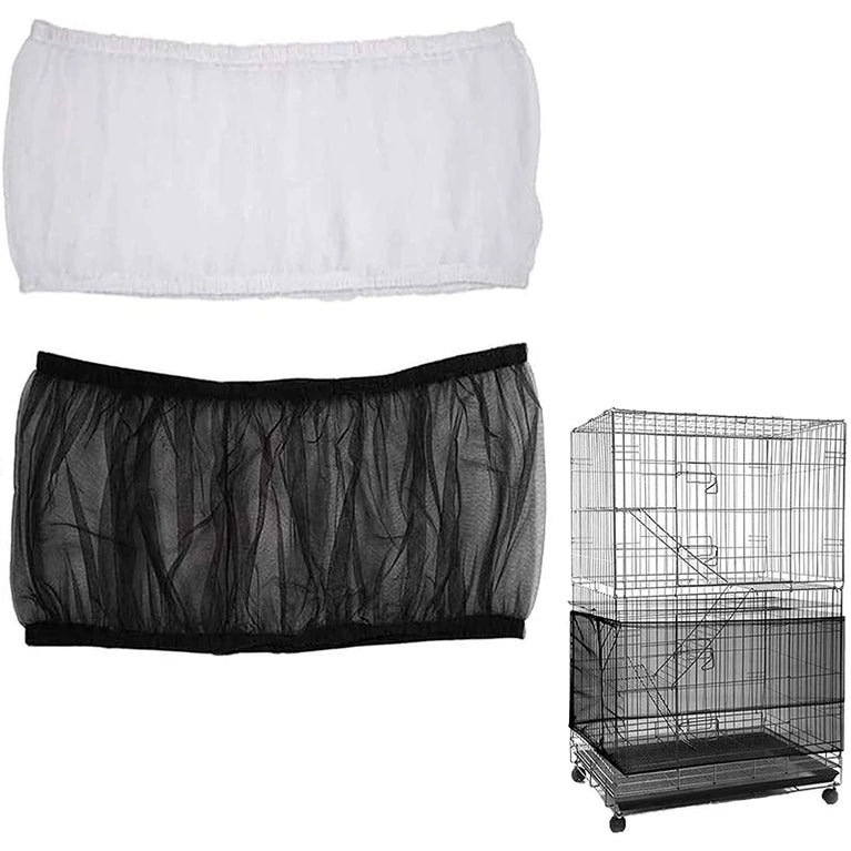 Nylon Mesh Bird Cage Seed Catcher | Stretchy Airy Cage Skirt