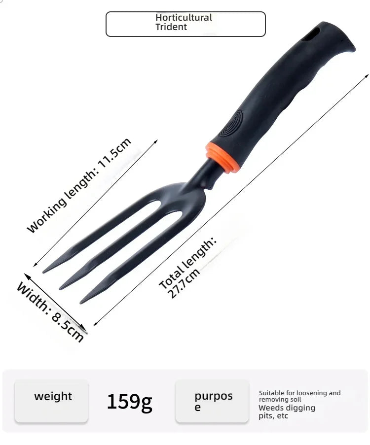 7-Piece Carbon Steel Mini Garden Tool Set for Potted Plants and Precision Gardening