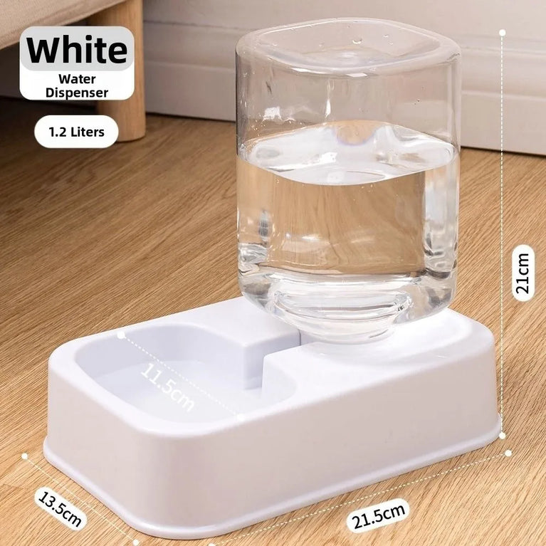 Large Capacity Pet Automatic Feeder 1.5L Food And Water Dispenser Set For Cats