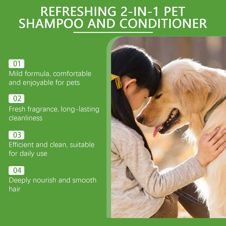 100ml Hypoallergenic 2-in-1 Pet Shampoo & Conditioner