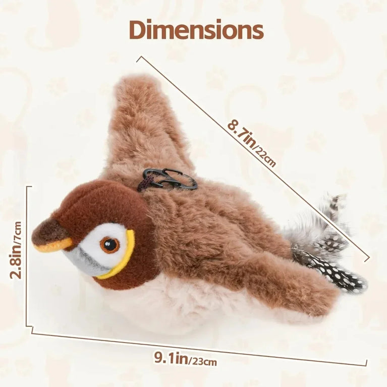 Remote Control Fluttering Bird Cat Toy Interactive Electric Fun