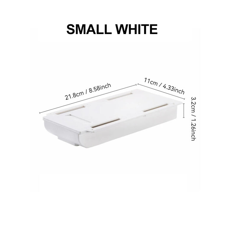 Hidden Storage Box Desk Storage Drawer Self-Adhesive Organizer