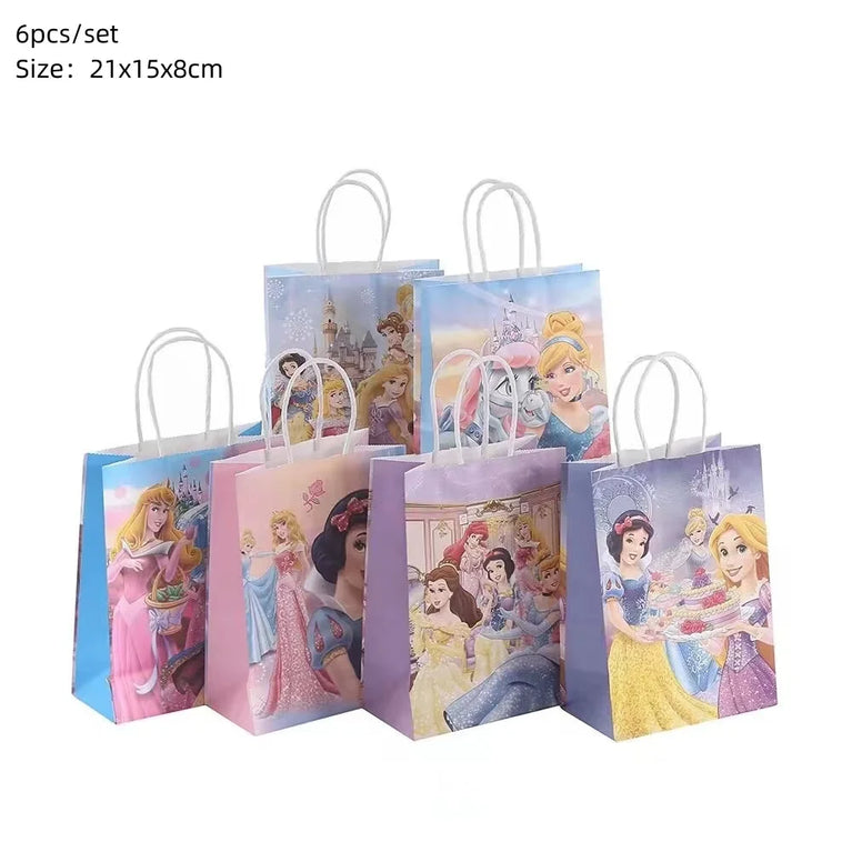 Princess Six Theme Party Disposable Tableware Set Girls Birthday