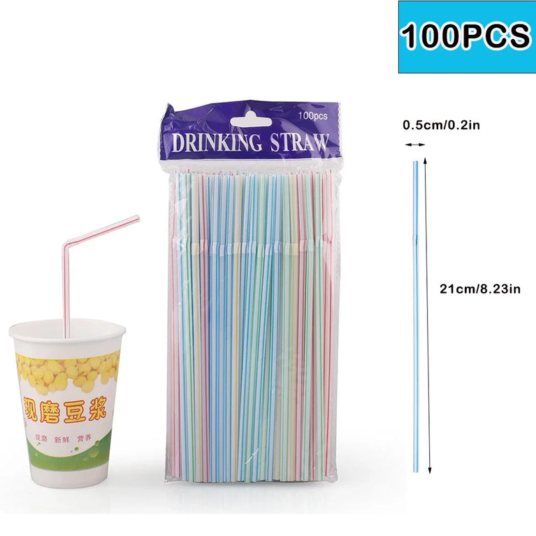 50-6000Pc Colorful Drinking Straws for Party Cocktail Use