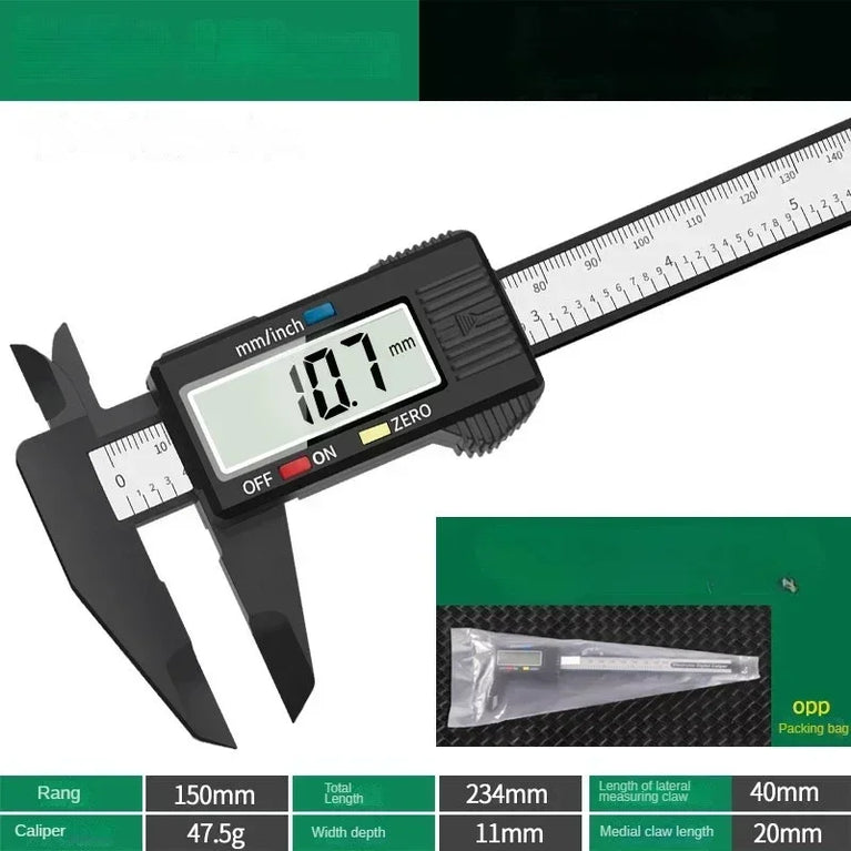 Digital Vernier Caliper | Precision LCD Measuring Instrument for Metalworking & DIY