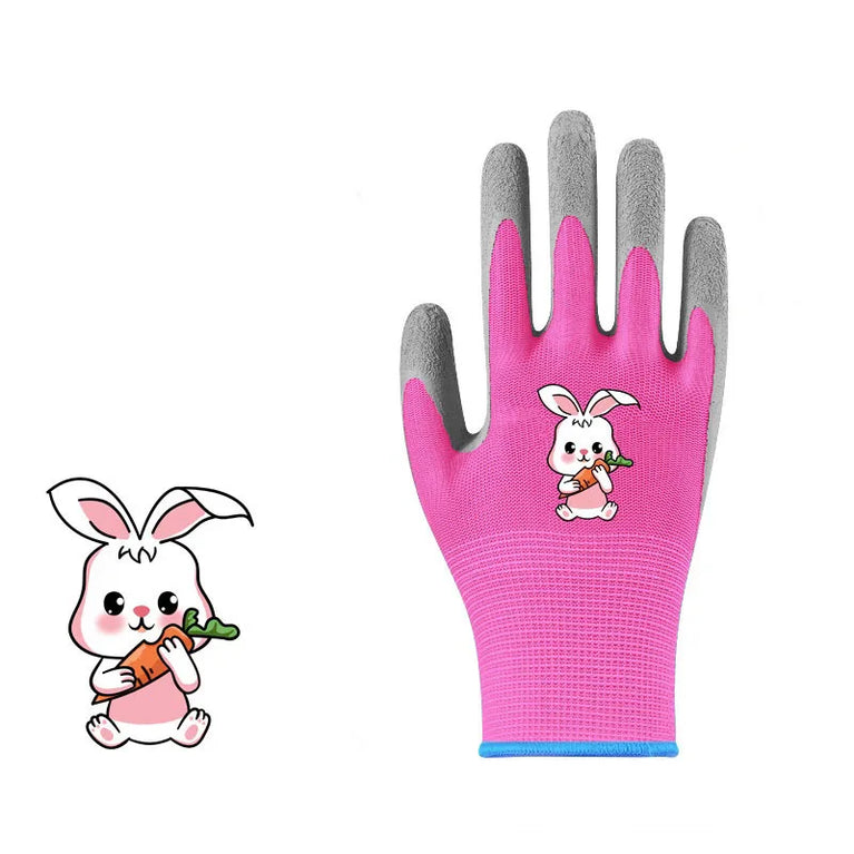 Kids Waterproof Non Slip Garden Work Gardening Gloves Durable Safety