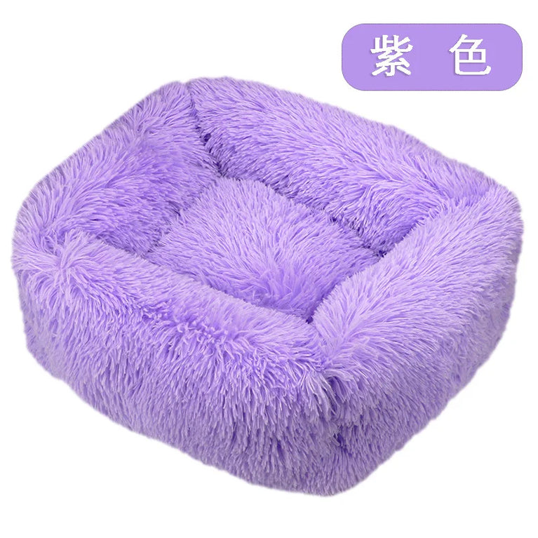 Super Soft Plush Pet Bed Dog Basket Cushion Sleeping House