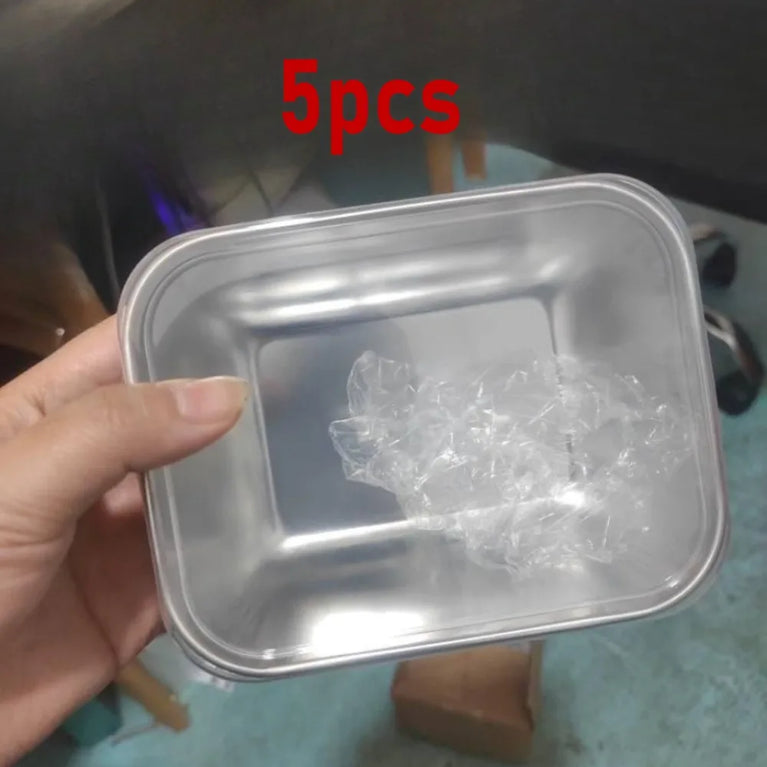 5PC Stainless Steel Food Storage Containers Airtight BPA Free Meal Prep Lunch Set