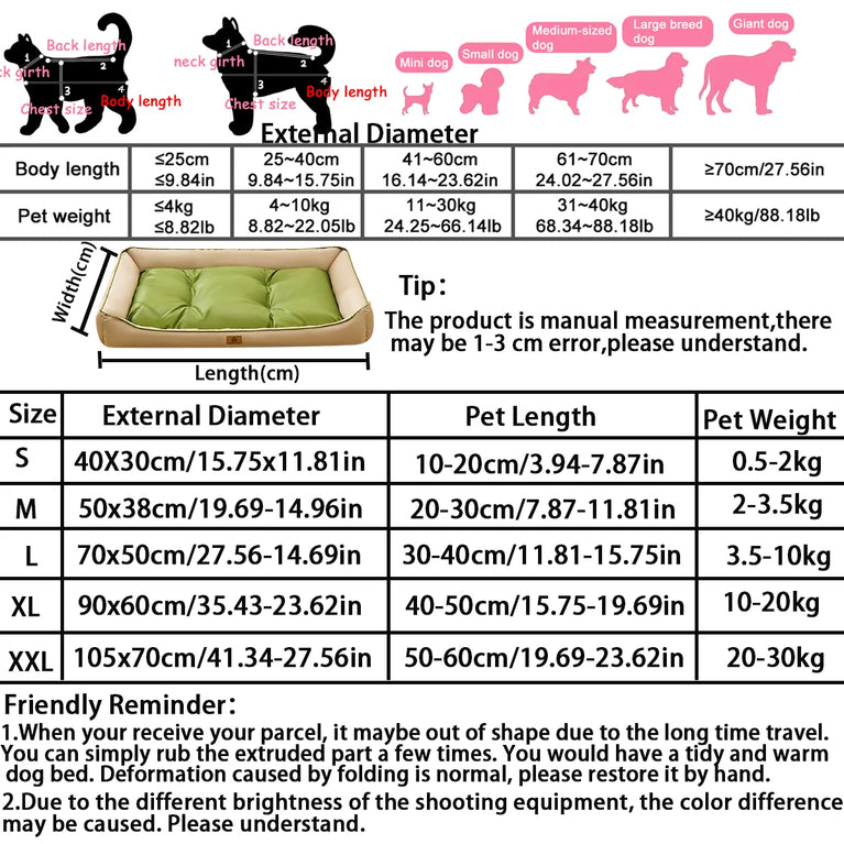 Large Dog Sofa Bed Waterproof Cooling XXL Orthopedic Fluffy Luxury Bed