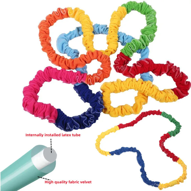 Rainbow Pull Rope | Outdoor Team Cooperation Elastic Loop