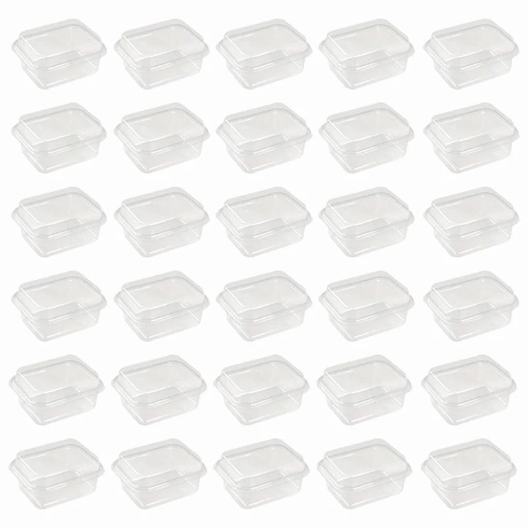 BLACK TRANSPARENT RECTANGLE CAKE BOX 5/10/20/30PCS DESSERT PACKAGING PARTY