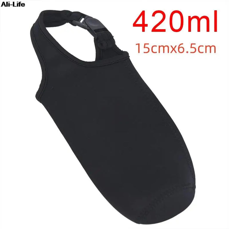 1000ML Neoprene Water Bottle Carrier Bag With Shoulder Strap Insulated Bottle Cover Pouch Holder Travel Outdoor Sport Sleeve