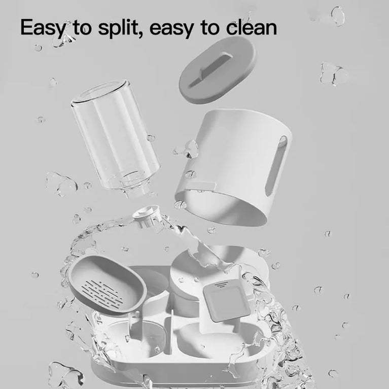 1-Pack Automatic Gravity Fed Cat Water Dispenser And Feeder Spill Proof Large Capacity One Piece Design