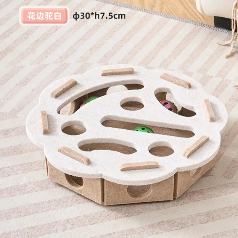 Multi-Functional Sisal Scratching Post & Ball Toy