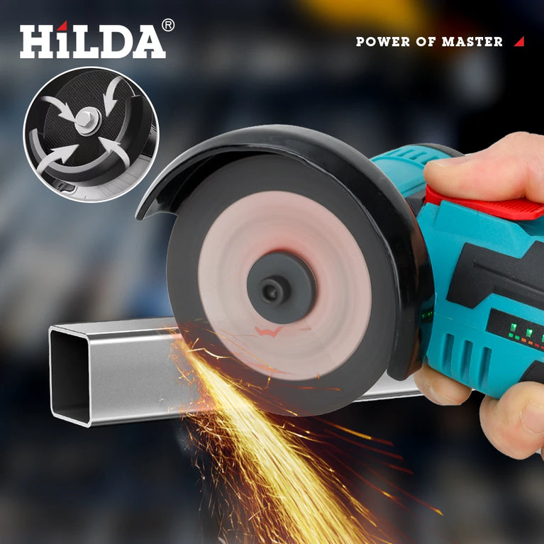 12V 3-Inch Mini Lithium Angle Grinder | Compact Cordless Polishing & Cutting Machine