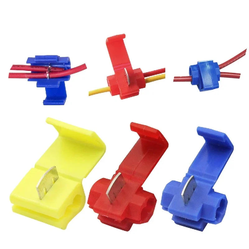 30-Piece Scotch Lock Quick Splice Connectors | Non-Destructive Wire Snap & Crimp Set