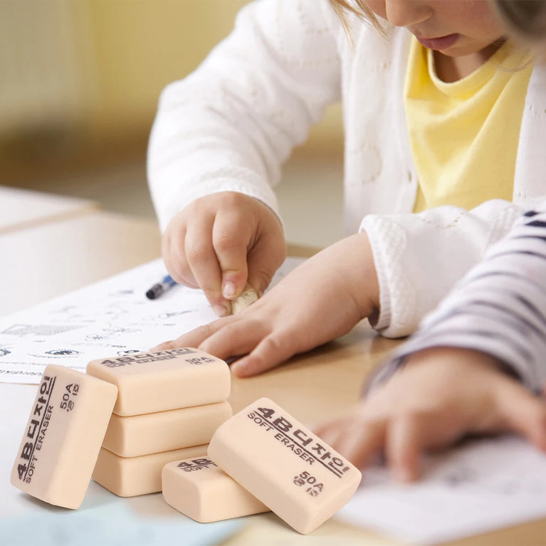 4B Professional Soft Rubber Eraser | High-Efficiency Art & Writing Correction