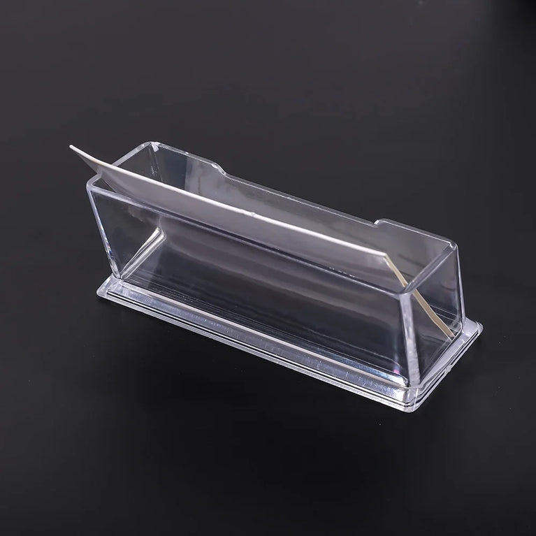Clear Desktop Business Card Holder Storage Display Stand Organizer