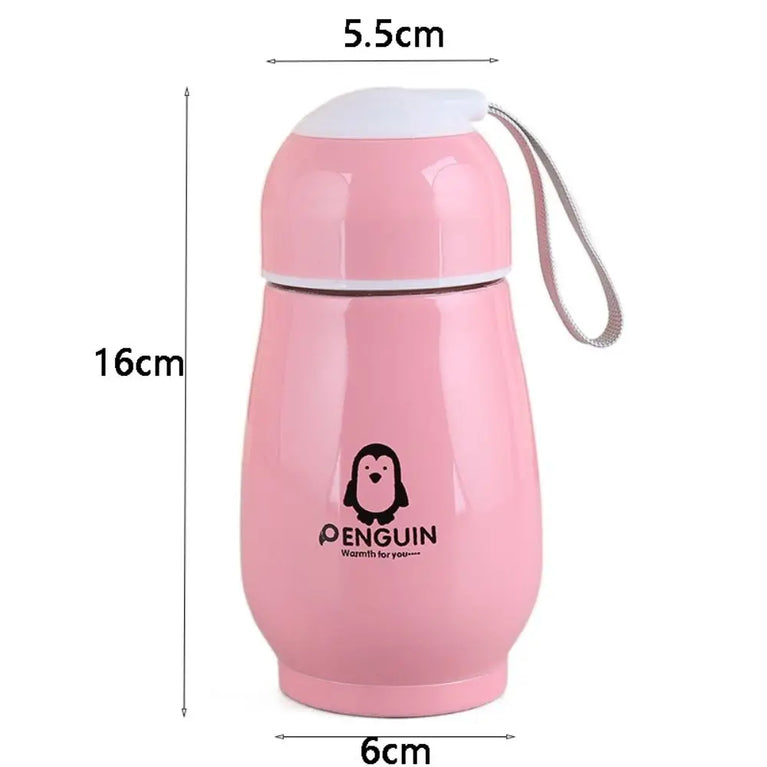 Mini Penguin Thermos Cup 180ml Travel Mug for Kids Insulated
