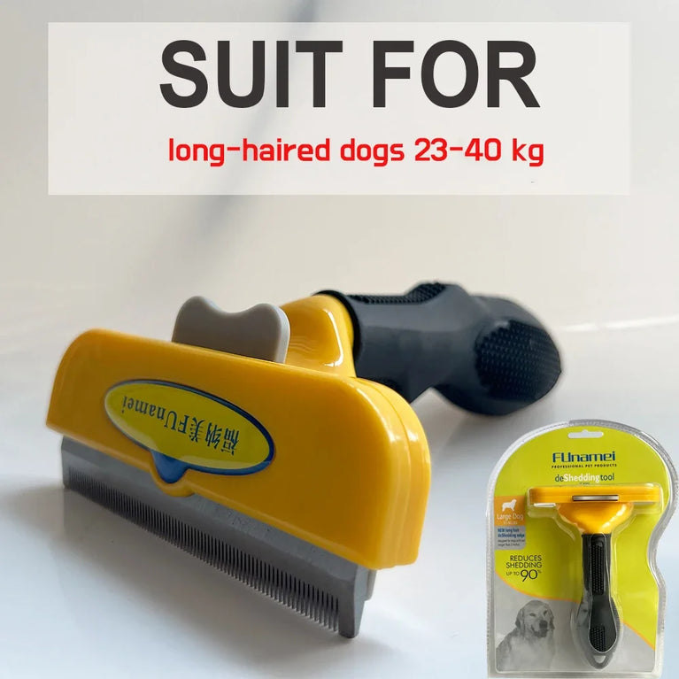 Pet Hair Remover Deshedding Brush Dog Cat Grooming Comb Tool