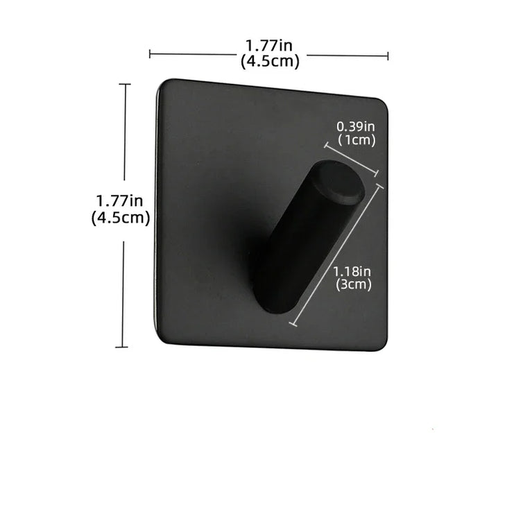 Self Adhesive Wall Hook Stainless Steel Towel Rack Bathroom Hardware Shelf Robe Hooks Hanger Shower Shelf Hanging Accessories