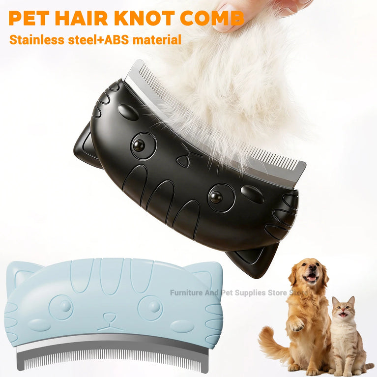 Pet Detangling Brush Short & Long Hair Hair Remover Comb Grooming Tool