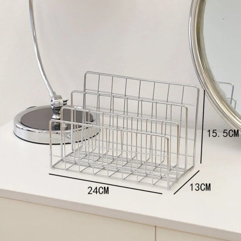 Ins Minimalist Iron Desktop Storage Rack Organizer Bookshelf