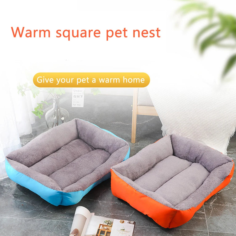 Soft Square Waterproof Large Dog Sofa Winter Warm Elastic Cushion Bed