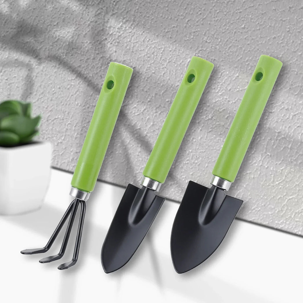 Mini Gardening Tool Set 3 Pcs Shovel Trowel Rake for Plants
