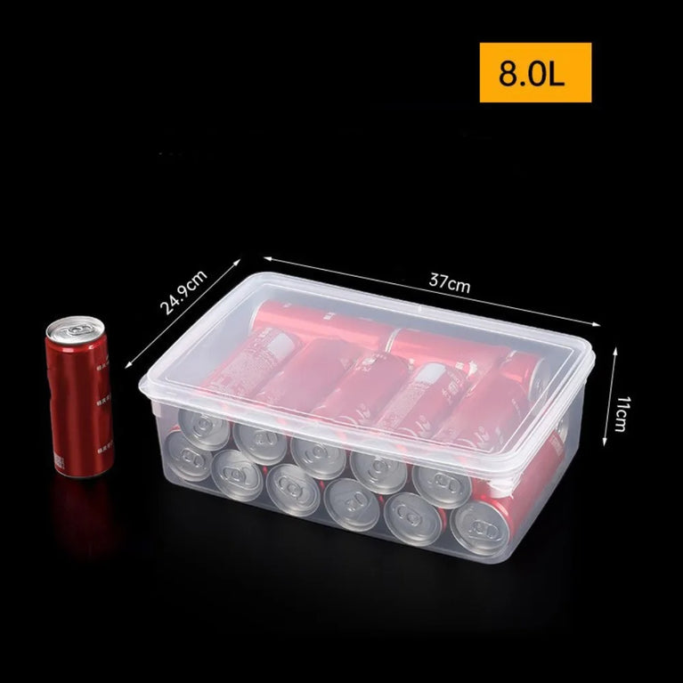 Durable Transparent Storage Box Reusable Food Grade Kitchen Storage Box
