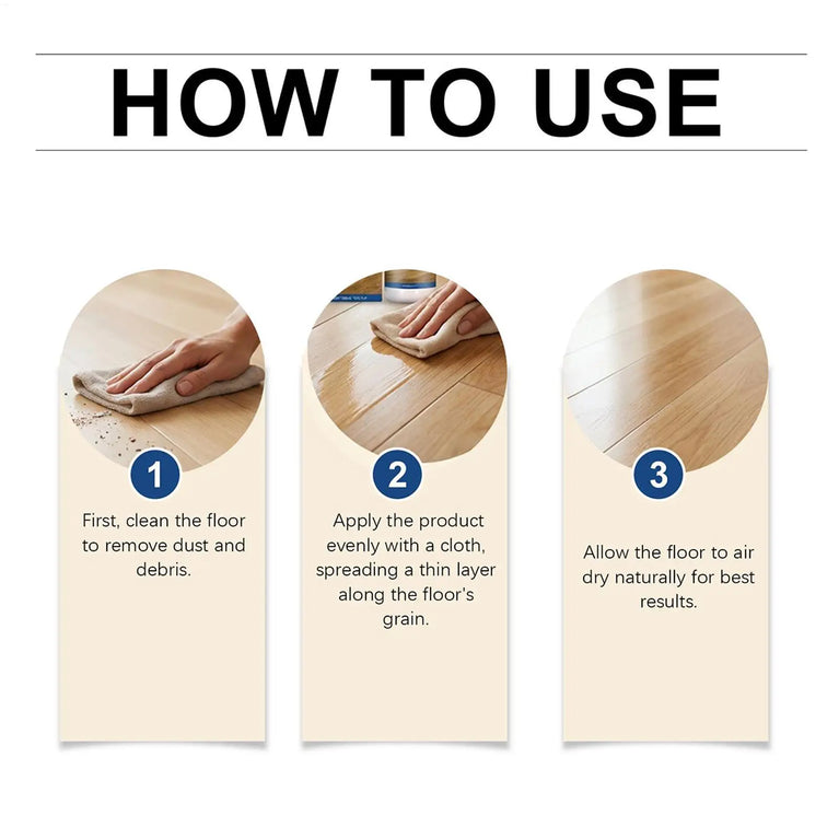 150ml Wood Floor Restorer & Polishing Solution | High-Shine Flooring Renewal Agent