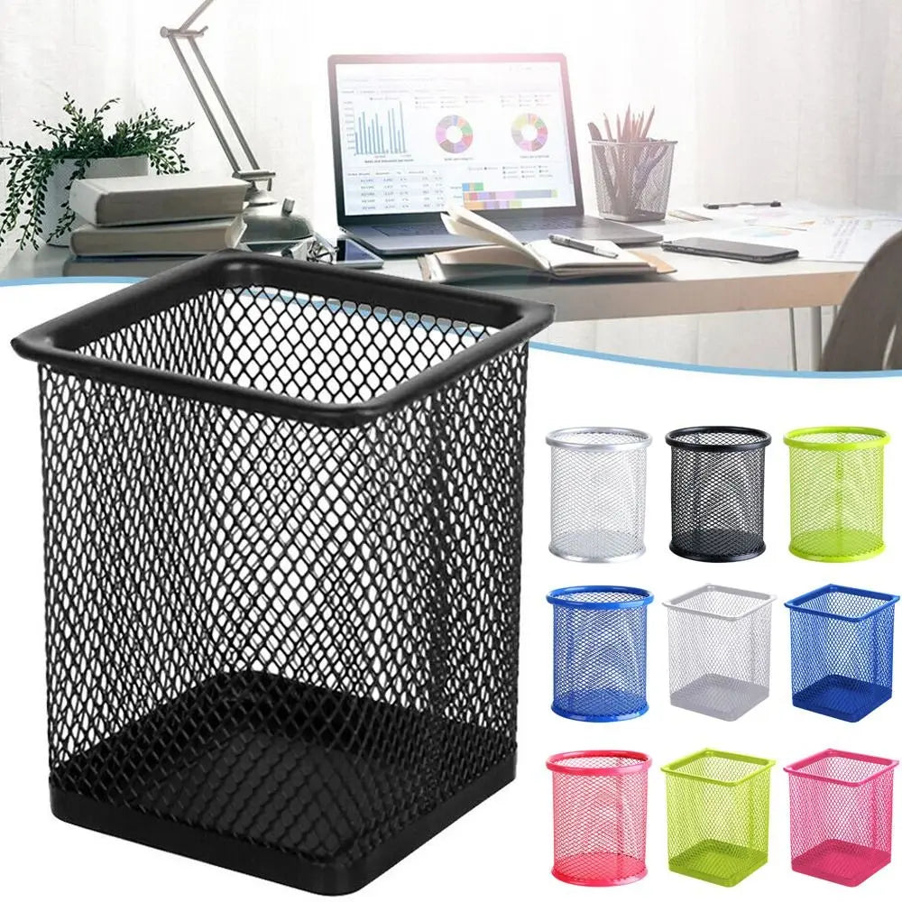 Multifunction Mesh Pen Pot Desk Tidy Stationery Organiser