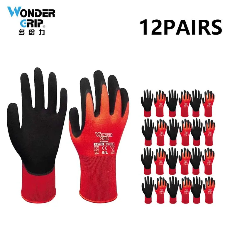 Breathable Nitrile Coated Gardening Gloves Cut Resistant Grip Fit
