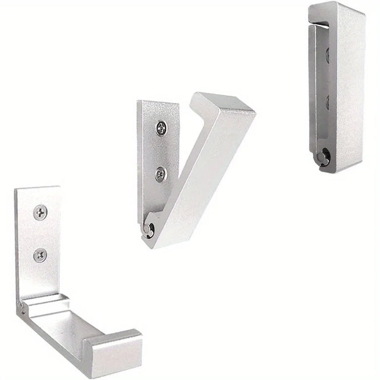 4PCS Folding Hooks Wall Door Clothes Coat Hat Bags Hangers Aluminum Alloy Kitchen Bathroom Rustproof Towel Hooks Foldable Hook