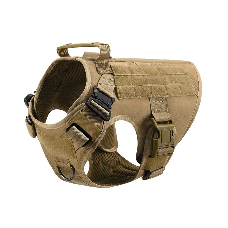 Military Tactical Dog Harness Adjustable Heavy Duty Training Vest For Large Dogs
