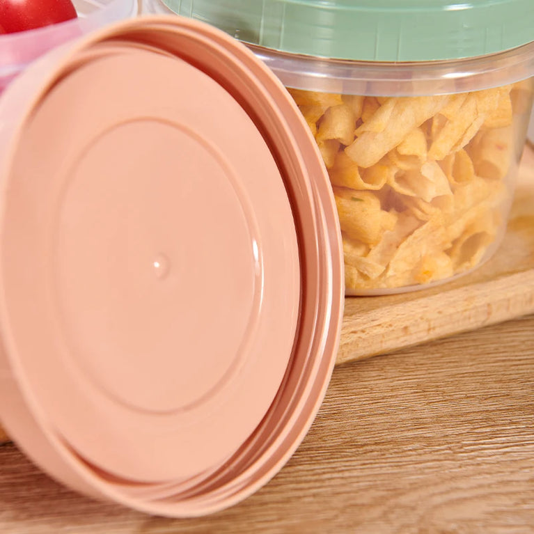 8 Pcs 500ml Food Storage Containers for Refrigerator Organization