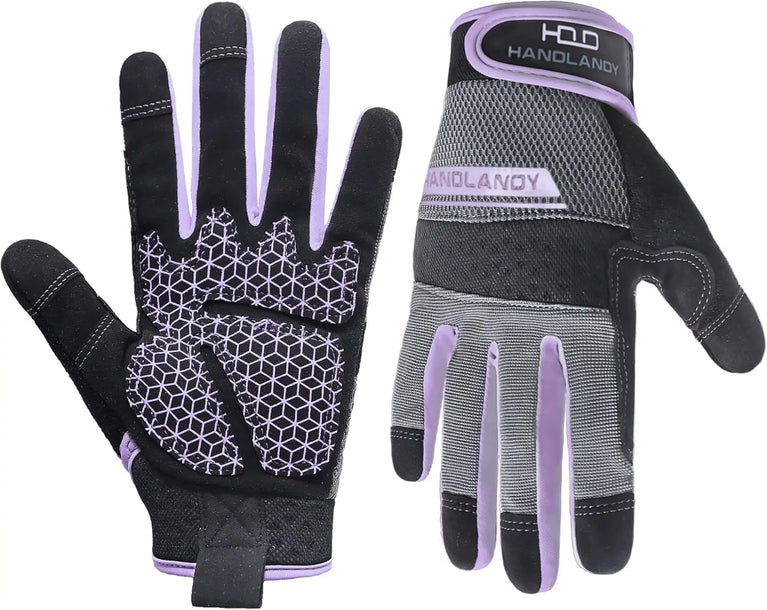 Touchscreen Breathable Synthetic Leather Gardening Gloves Non Slip Utility