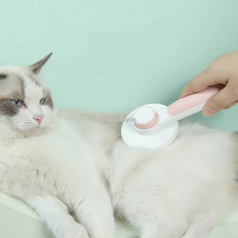 Self-Cleaning Slicker Brush | Pet Massage & Deshedding Tool
