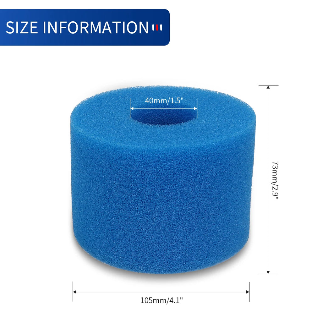 Reusable Pool Filter Sponge | Washable Foam Cartridge Replacement for Intex S1