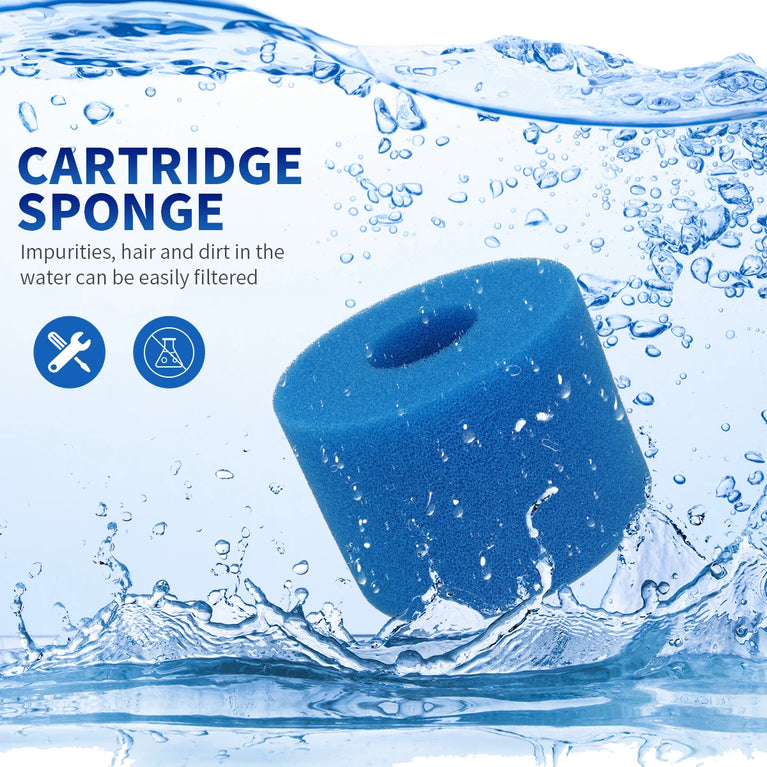 Reusable Pool Filter Sponge | Washable Foam Cartridge Replacement for Intex S1