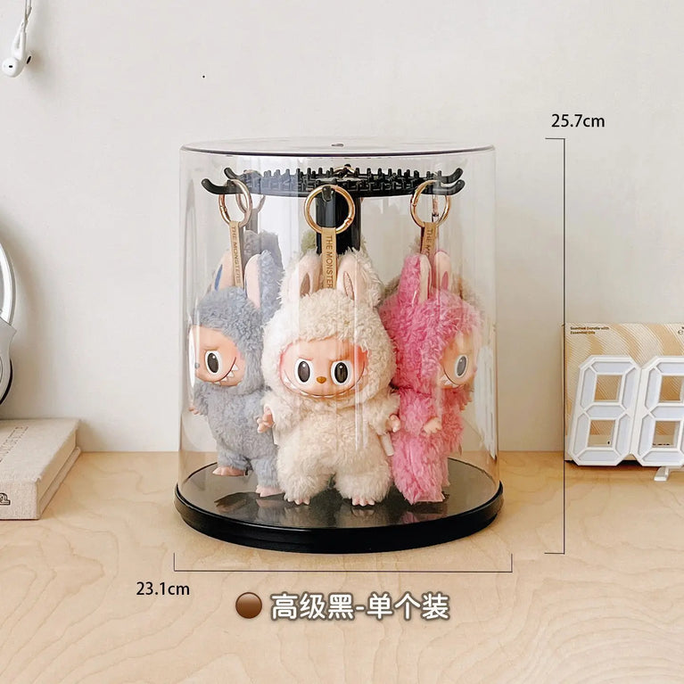 Modern Minimalist Rotating Display Case | Large Capacity Toy & Jewelry Organizer