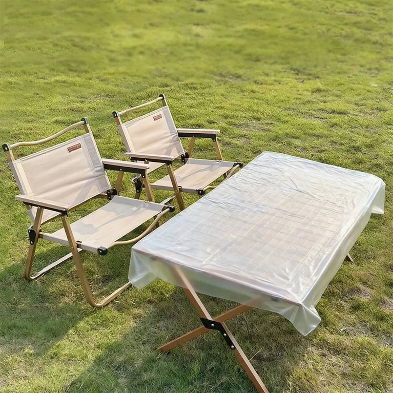 10Pcs Plastic Disposable Tablecloth Elastic Edged Waterproof Table Cover Camping Outdoor