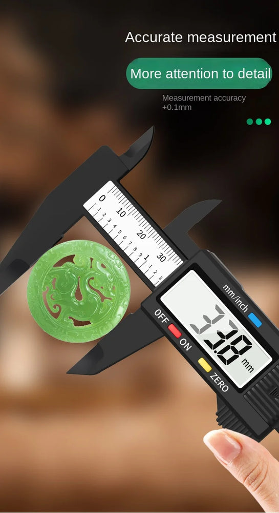 Digital Vernier Caliper | Precision LCD Measuring Instrument for Metalworking & DIY